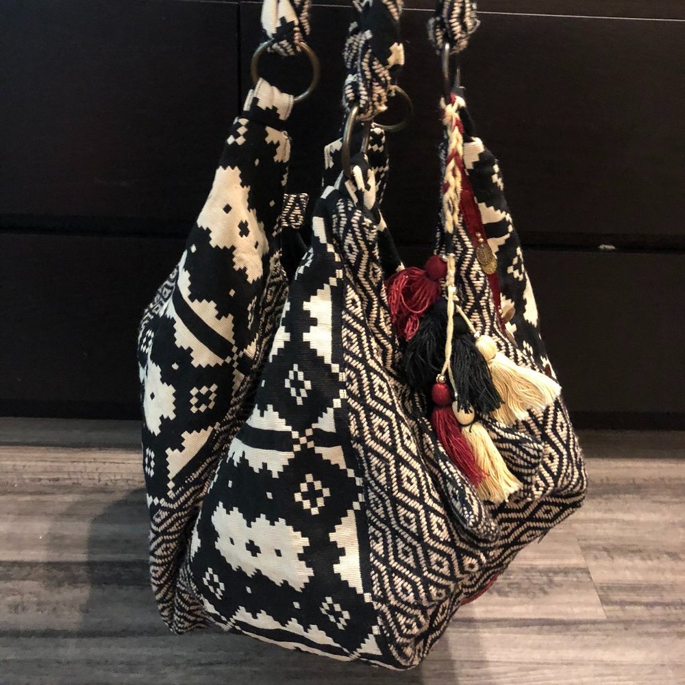 Free People Stela 9 Shiva Knit Hobo Bag, 2 straps